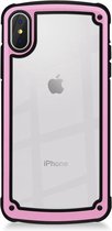 Schokbestendig PC + TPU-hoesje voor iPhone XS Max (roze)