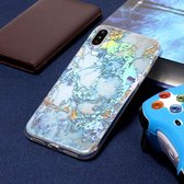 Kleur vergulde Marble TPU Case voor iPhone XS Max