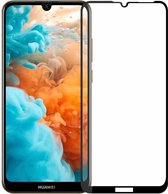 Huawei Y6 2019 - Full Cover Screenprotector - Gehard Glas - Zwart