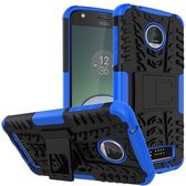 Motorola Moto Z - Schokbestendige Back Cover Blauw