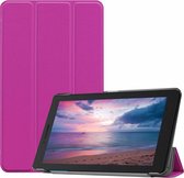 Tablet hoes geschikt voor Lenovo Tab E8 hoes (TB-8304F) - Tri-Fold Book Case - Paars