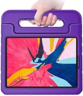 Tablet hoes voor Apple iPad Air 5 10.9 (2020/2022) - Kinderhoes met handvat - Schokbestendige Kids cover - Paars