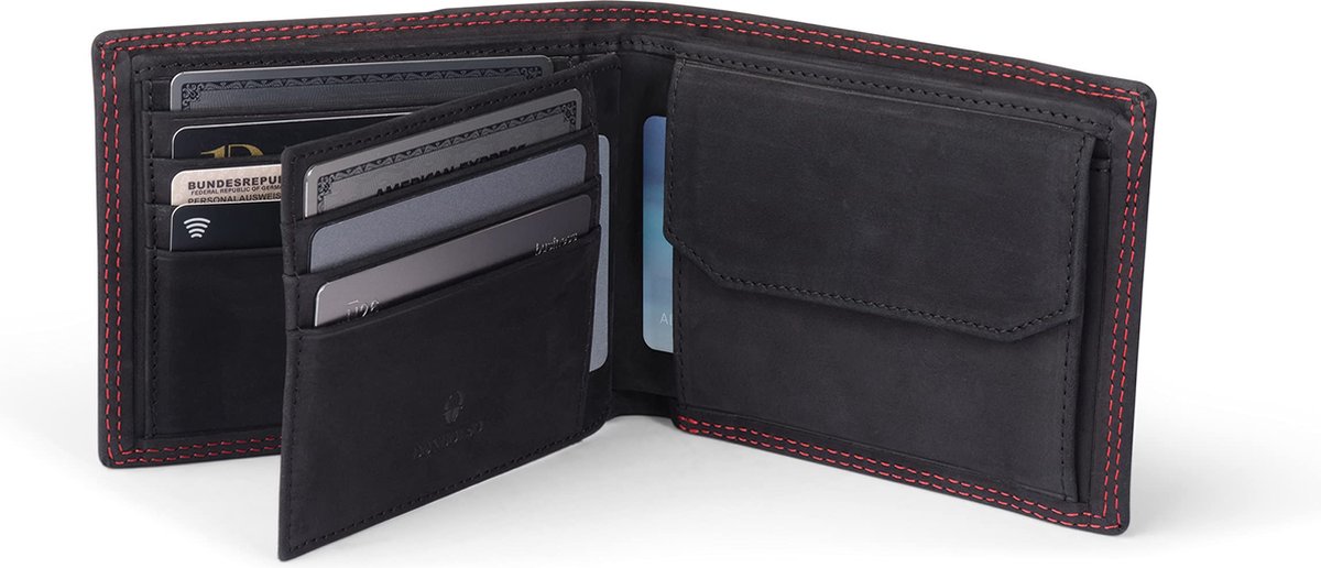 DONBOLSO Portefeuille Zurich, Porte Monnaie Homme Cuir