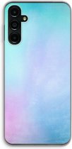 Case Company® - Hoesje geschikt voor Samsung Galaxy A14 hoesje - Mist pastel - Soft Cover Telefoonhoesje - Bescherming aan alle Kanten en Schermrand