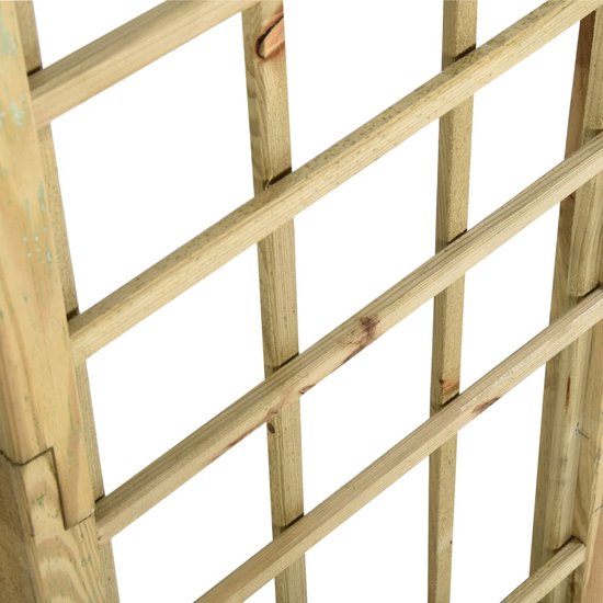 vidaXL - Tuinboog - geïmpregneerd - grenenhout - groen