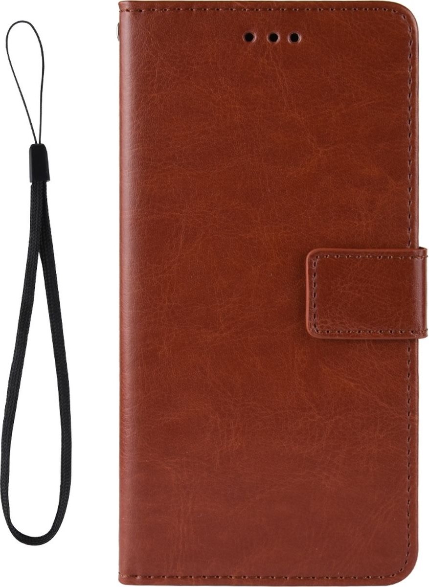 Mobigear Telefoonhoesje geschikt voor Vivo V21 Hoesje | Mobigear Wallet Bookcase Portemonnee | Pasjeshouder voor 3 Pasjes | Telefoonhoesje voor Pinpas / OV Kaart / Rijbewijs - Bruin