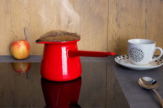 Turkse koffiepot, roestvrijstalen koffiepot, geschikt voor gas en