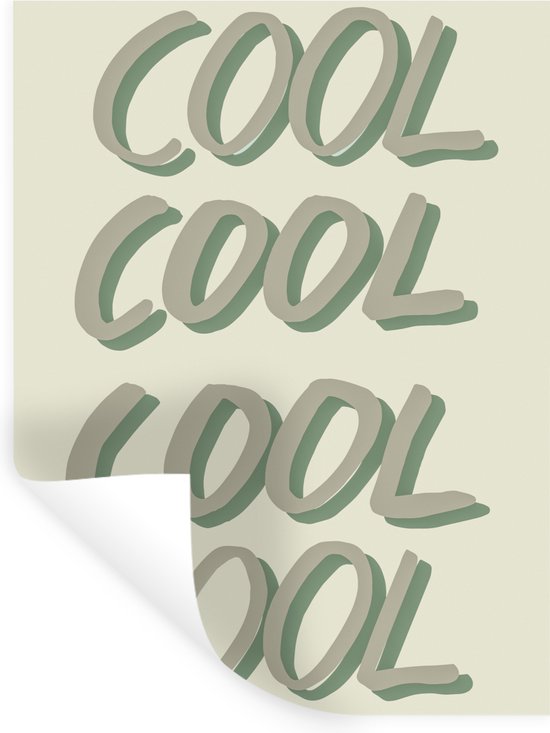 Jonge dame tieners Beschrijvend Muurstickers - Sticker Folie - Cool - Tekst - Groen - Quotes - 90x120 cm -  Plakfolie -... | bol.com