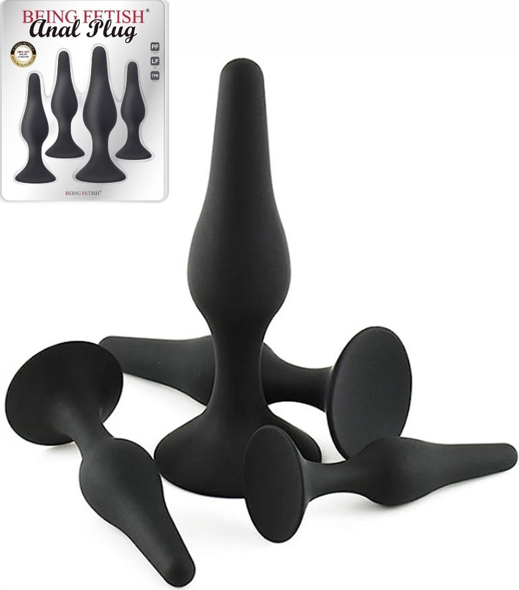 Being Fetish - Anaal Pluggen Set - 4 stuks
