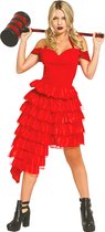 FIESTAS GUIRCA, S.L. - Rode jurk van gekke harlekijn voor tieners - 14-16 jaar