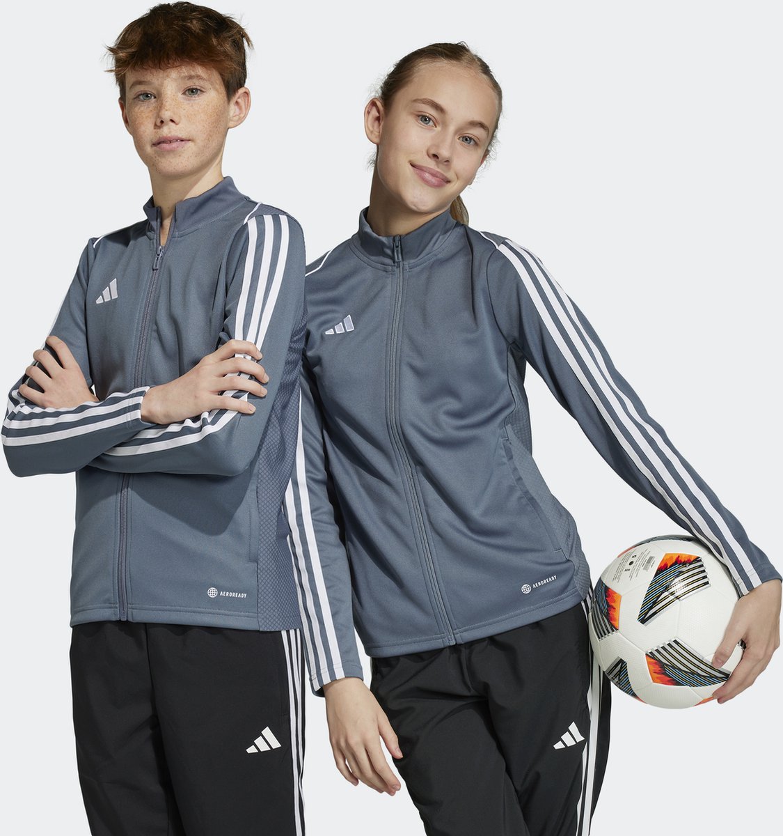 adidas Performance Tiro 23 League Training Jack - Kinderen - Grijs - 128