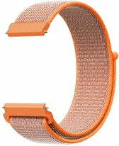 By Qubix - 20mm - Garmin Forerunner 55 - 245 - 645 - Sport Loop nylon bandje - Oranje - Garmin bandje