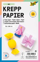 Papier crêpe Folia 50x200cm Mix 10 couleurs - 10 pièces
