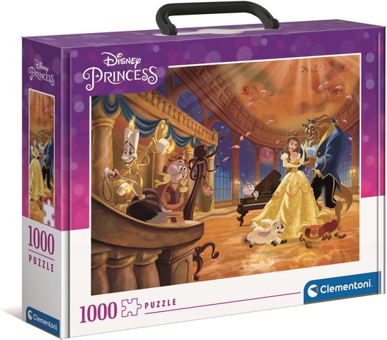 Clementoni - Mallette Puzzle Disney Princess - 1000 pièces - 39676