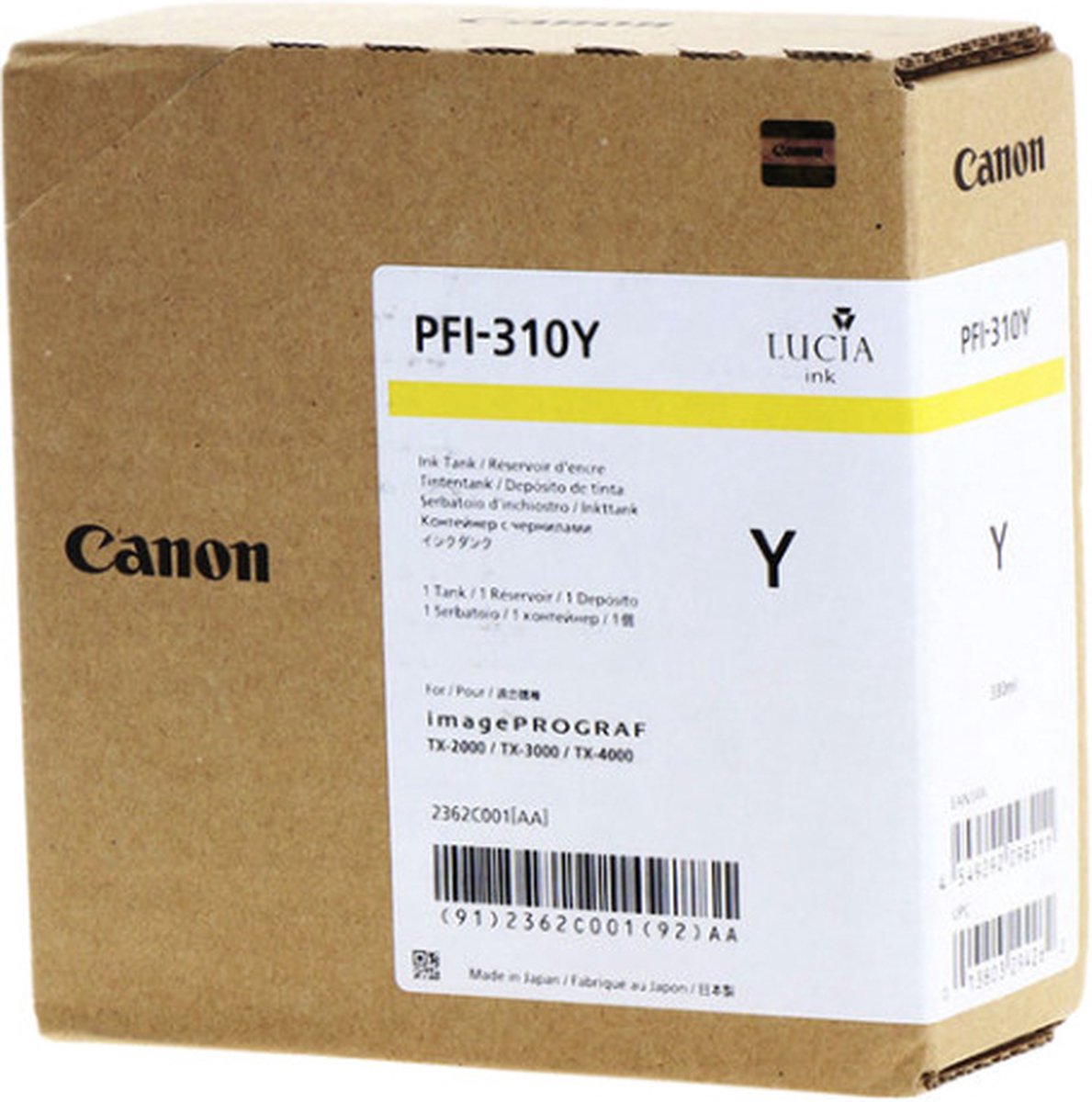 Inktcartridge canon pfi-310 geel | 1 stuk