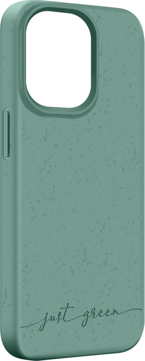 JUST GREEN, Beschermhoesje Geschikt voor Apple iPhone 14 Pro Max Natura Recyclebaar, Groen