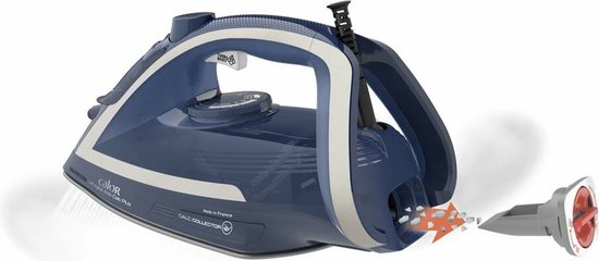 Calor Fer à repasser vapeur, 2800 W, Débit vapeur continu 50 g/min, Fonction pressing 250 g/min, Système anticalcaire, Mode éco, Ultragliss Anti -Calc Plus FV6830C0