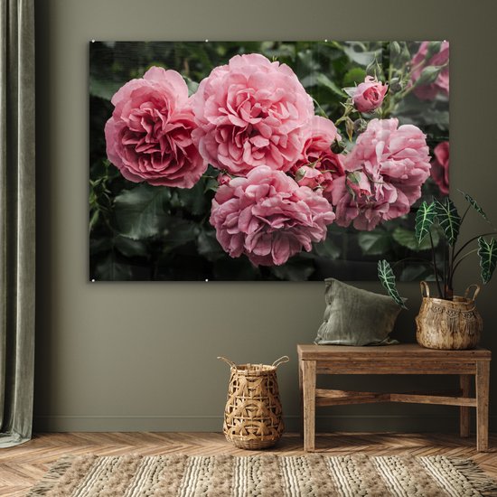 MuchoWow® Peinture sur Verre - Rose - Fleurs - Roses - 150x100 cm - Peintures sur Verre Peintures - Photo sur Glas