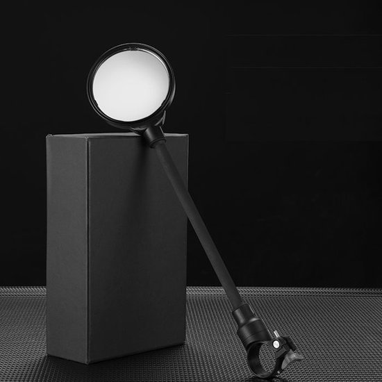 Decopatent® Rétroviseur vélo Ebike - Vélo - VTT - 1x Rétroviseur vélo sur guidon - Gauche - Droite - Rétroviseur 360° réglable