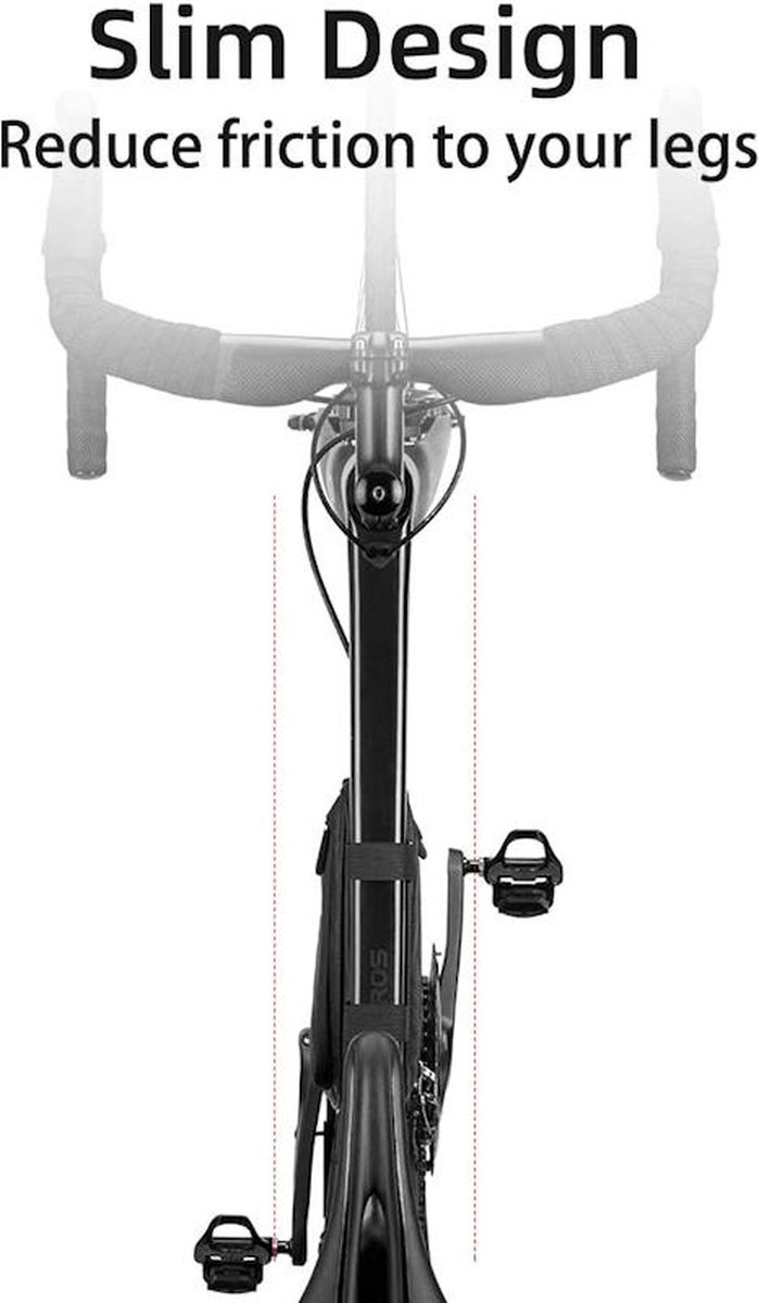 Decopatent® PRO Fiets Frametas - Driehoek - Fietstas voor onder fietsframe tas - Waterdicht - Racefiets - Koersfiets - MTB - Ebike van Decopatent — afbeelding 2