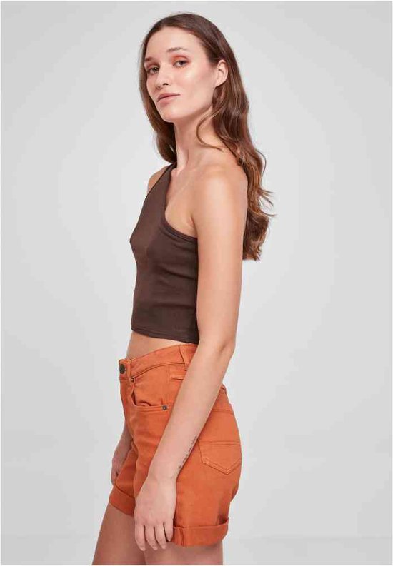 Urban Classics Ladies Asymmetric Top, Damen Top, erhältlich in vielen verschiedenen Farben, Größen XS bis 5XL