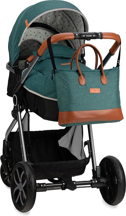 MoMi Pram - poussette combi compacte 2 en 1 - Limuru - Vert (convient de 0  à 3 ans)