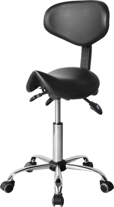 Zadelkruk ergonomisch - werkkruk - kapperskruk - tabouret - hoogte