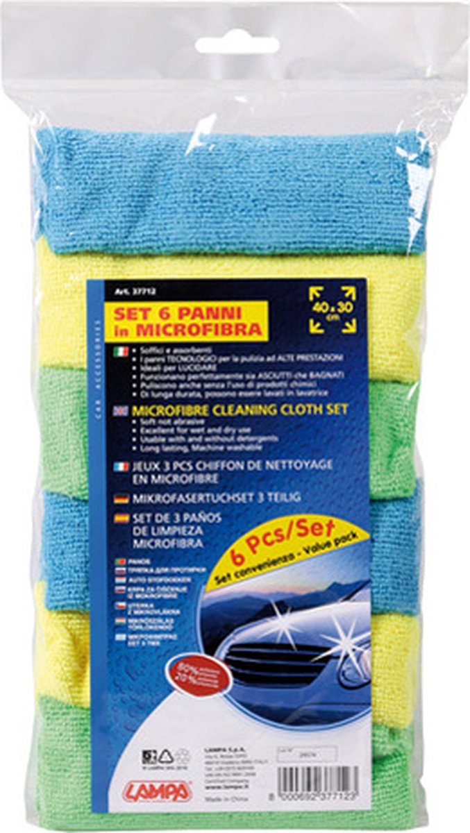 Goedkoopste Microvezeldoeken voor glanzende auto’s – krasvrij en superabsorberend - set van 6