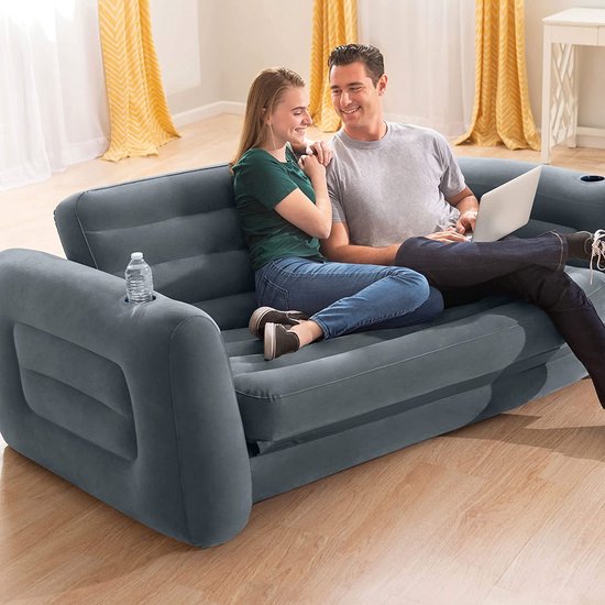 HD Intex Slaapbank 66552, formaat 203 x 231 x 66 cm | bol
