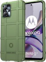iMoshion Hoesje Geschikt voor Motorola Moto G23 / Moto G13 Hoesje Siliconen - iMoshion Rugged Shield Backcover - Groen