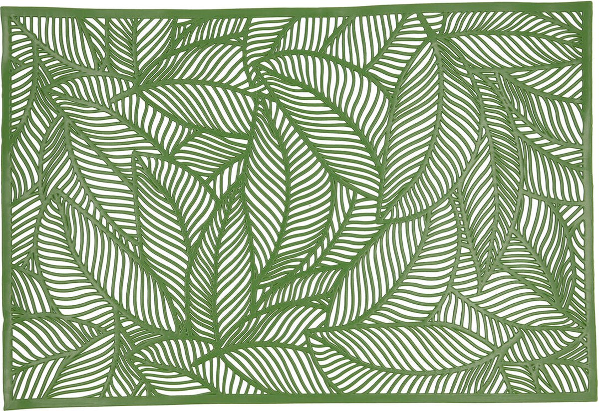 Placemat Quid Habitat Lakens Groen Textiel (30 x 45 cm) (Pack 12x)