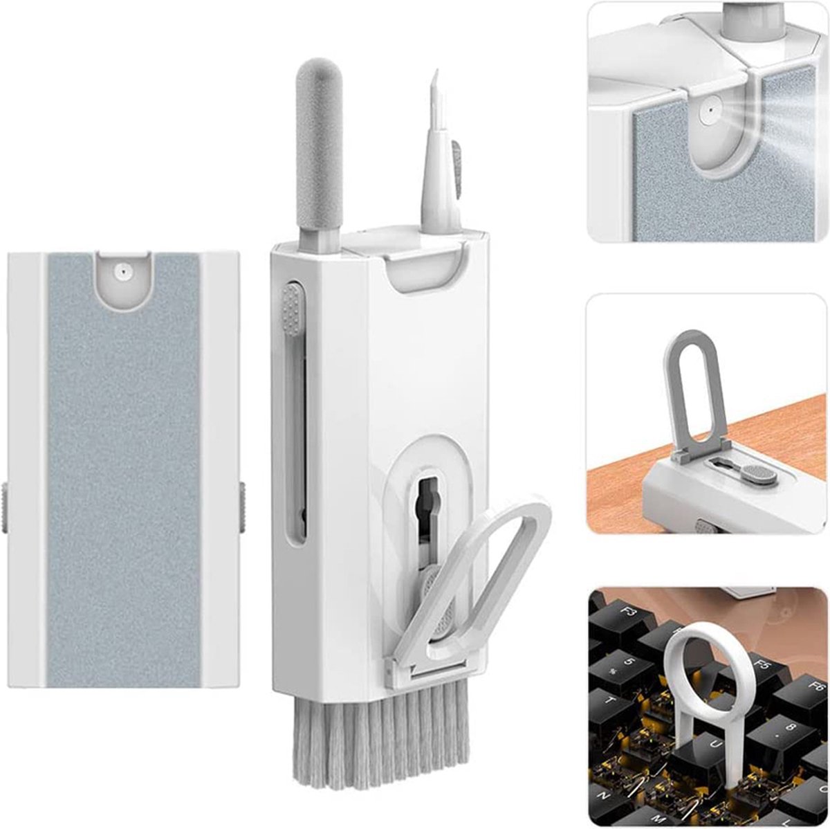 8 in 1 Schoonmaak Kit-Cleaning kit-reinigen set voor laptops,tablets ,telefoons, schermen en oortelefoons