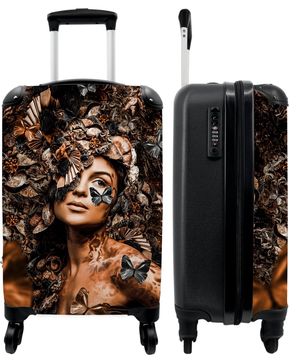 Valise Sovereign Premium Floral – Coque Rigide 48x37x20 Cm – Cabine Large (occasion Très Bon état)