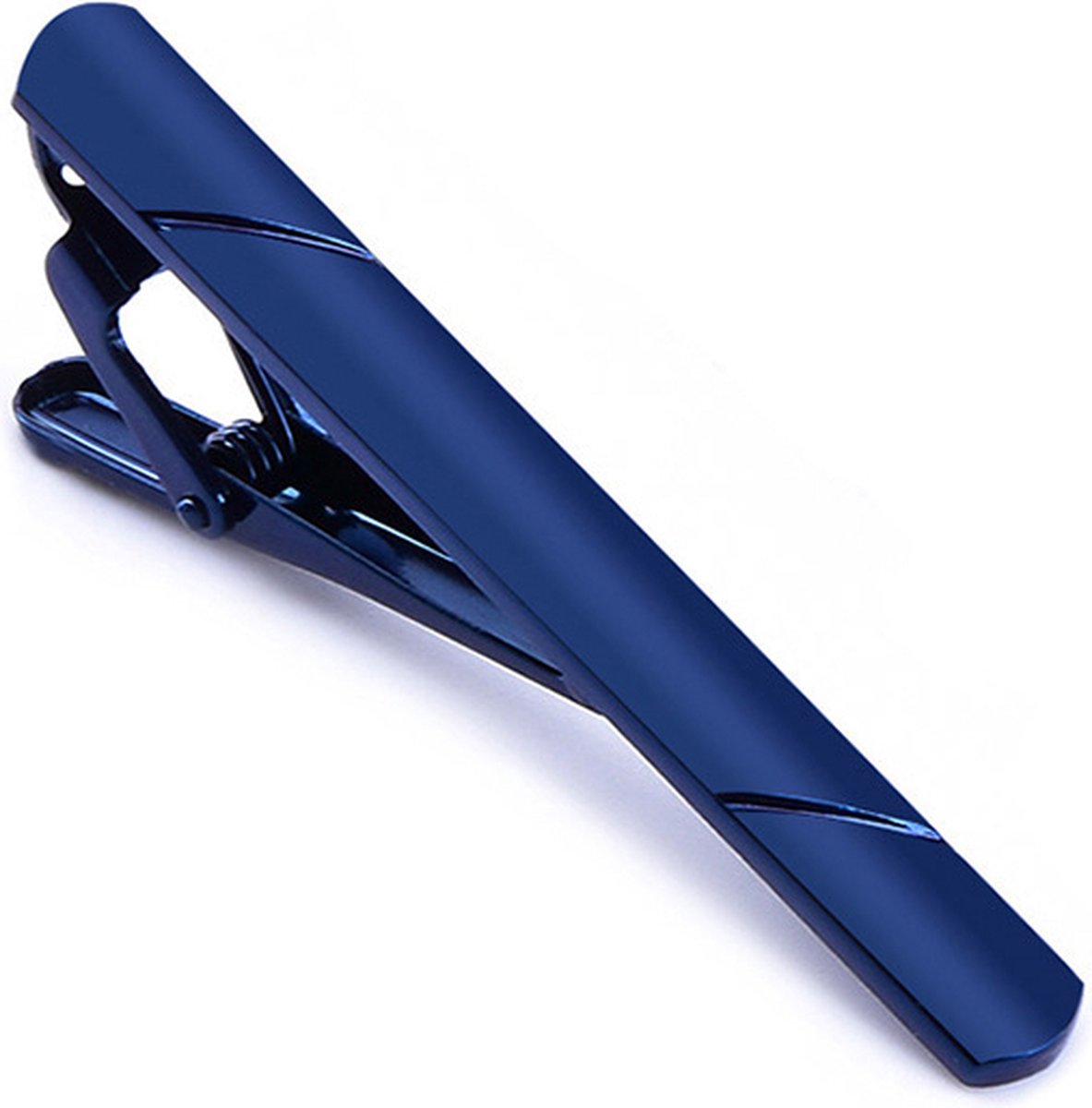 Dasspeld - Stropdas Clip - Striped Dasclip - Blauw