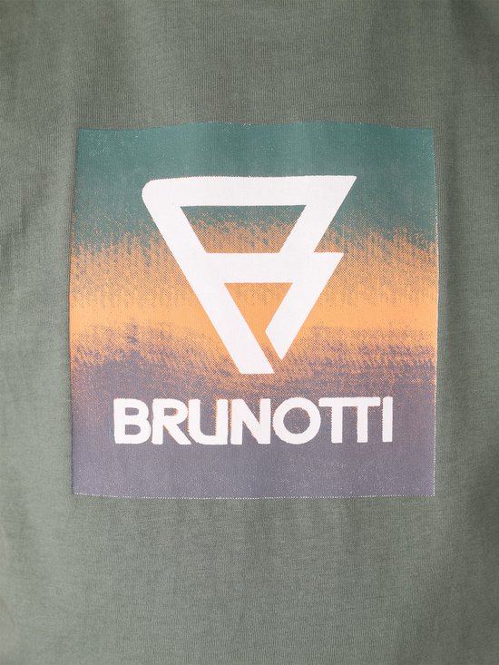 Brunotti Jahny-Logosquare Jongens T-shirt | Groen - 176