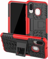 Coque Hybride Robuste Pour Samsung Galaxy A40 Rouge