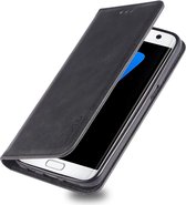 Samsung Galaxy S7 Retro Portemonnee Hoesje Zwart