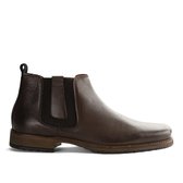Travelin London Chelsea - Nette Leren Chelsea Boots - Heren - Donkerbruin - Maat 40