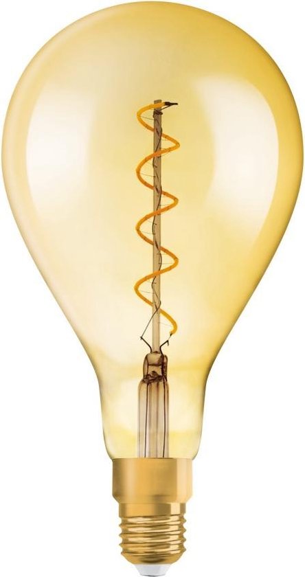 Osram Vintage 1906 LED E27 Peer Filament Goud 5W 300lm - 820 Zeer Warm Wit | Vervangt 40W