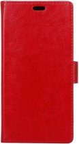 Samsung Galaxy J6 (2018) Crazy Horse Portemonnee Hoesje Rood