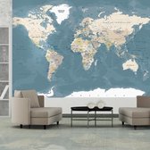 Fotobehang - Vintage World Map, premium print vliesbehang