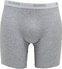 Grijze katoenen boxershort voor heren met een grijze Sloggi-band.