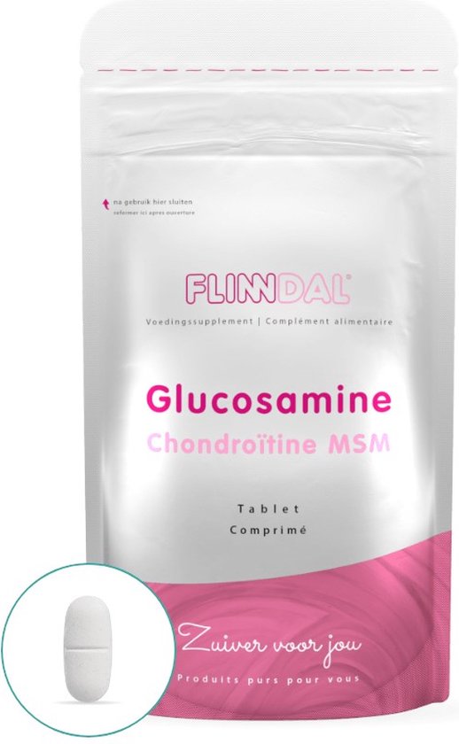 verklaren Supermarkt Gezag Flinndal Glucosamine Chondroïtine MSM Tabletten- Met Vitamine C en D - Voor  Gezond... | bol.com