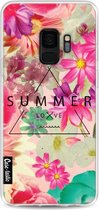 Casetastic Samsung Galaxy S9 Hoesje - Softcover Hoesje met Design - Summer Love Flowers Print