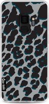 Casetastic Samsung Galaxy S9 Hoesje - Softcover Hoesje met Design - Leopard Print Grey Print