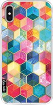 Casetastic Apple iPhone XS Max Hoesje - Softcover Hoesje met Design - Bohemian Honeycomb Print