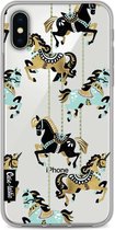 Casetastic Apple iPhone X / iPhone XS Hoesje - Softcover Hoesje met Design - Carousel Horses Print