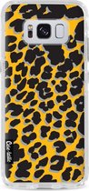 Samsung Galaxy S8 hoesje Leopard Print Yellow Casetastic Smartphone Hoesje Hard Cover case