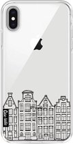 Casetastic Apple iPhone XS Max Hoesje - Softcover Hoesje met Design - Amsterdam Canal Houses Print