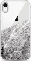 Casetastic Apple iPhone XR Hoesje - Softcover Hoesje met Design - Marble Transparent Print